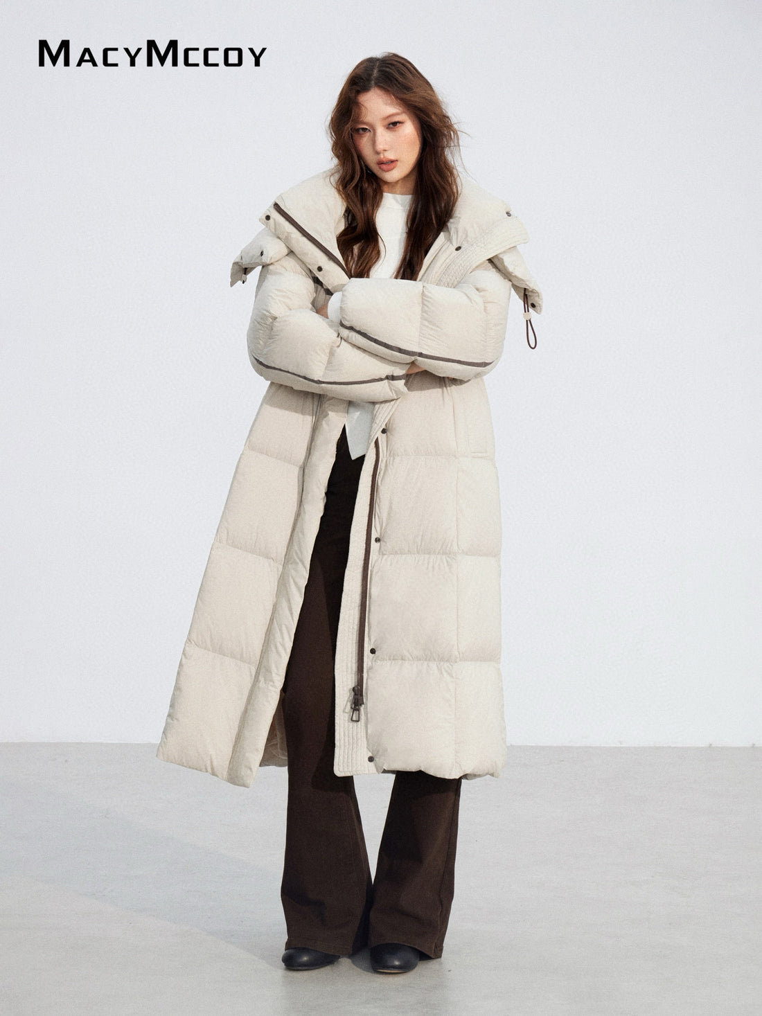 MacyMccoy MMC2025212 Hooded long down jacket