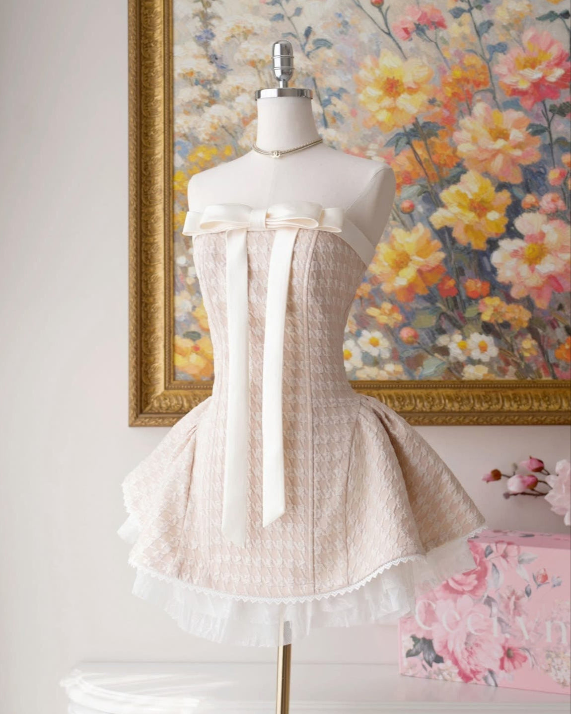 Ceci Alissa Gấm Z Dress (Cream)