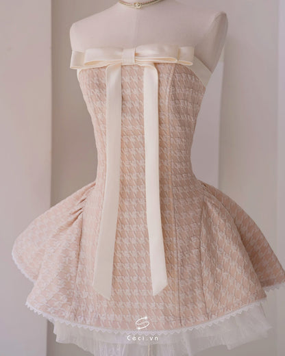 Ceci Alissa Gấm Z Dress (Cream)