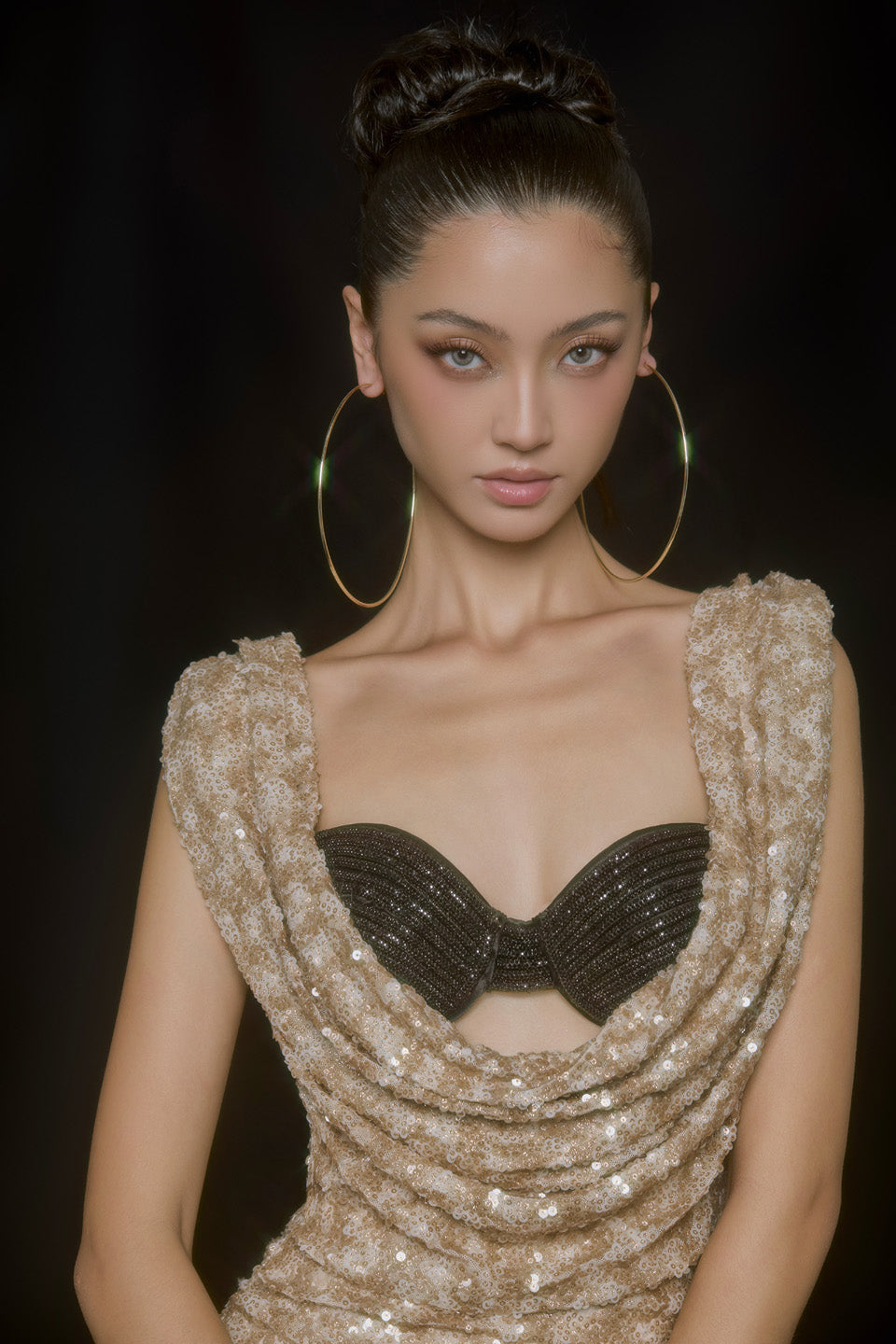 MAEL FEMME VEXA TOP &amp; LILIA DRESS (GOLDEN)