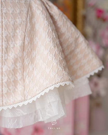 Ceci Alissa Gấm Z Dress (Cream)