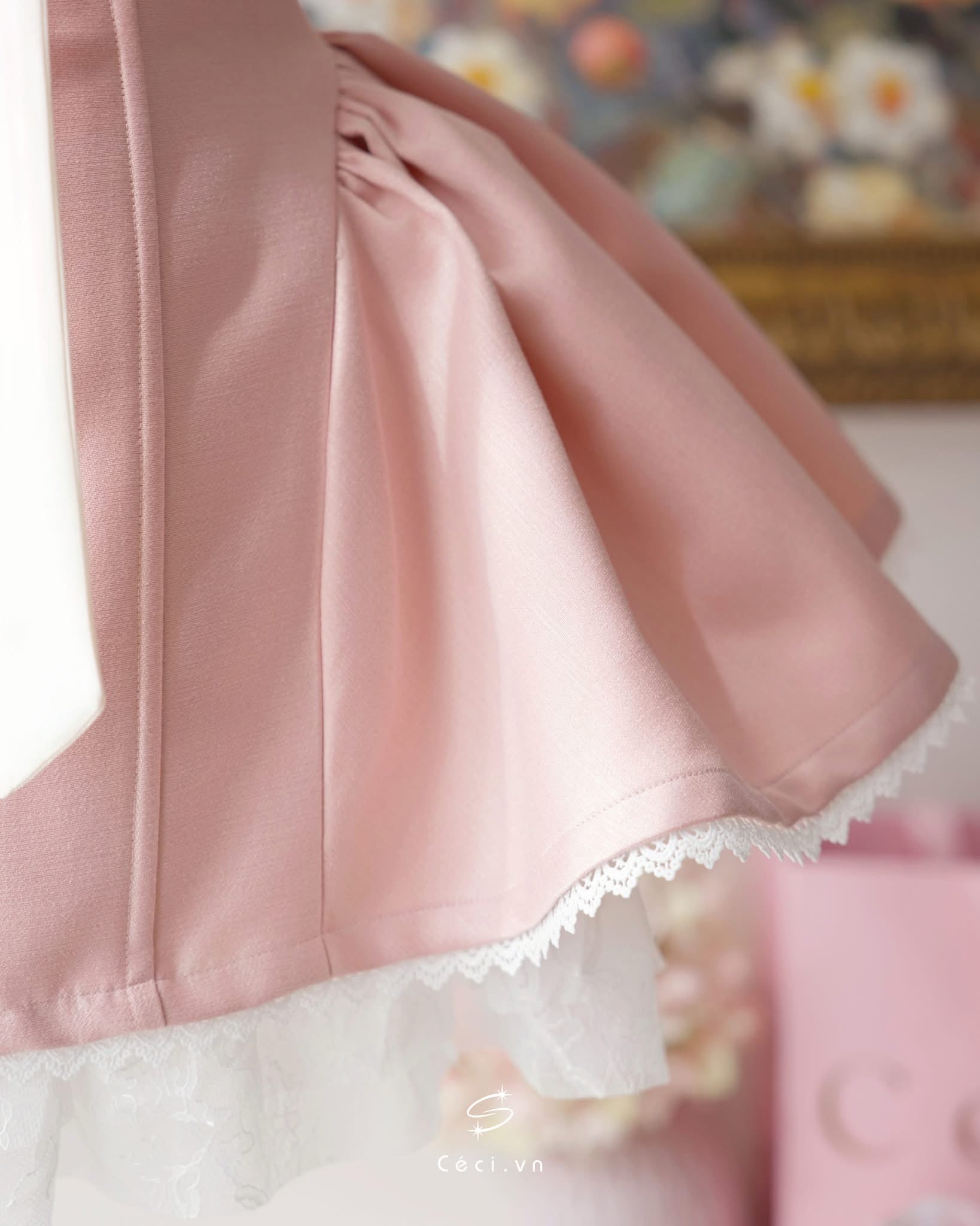Ceci Alissa Tafta Dress (Pink)