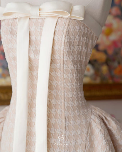 Ceci Alissa Gấm Z Dress (Cream)