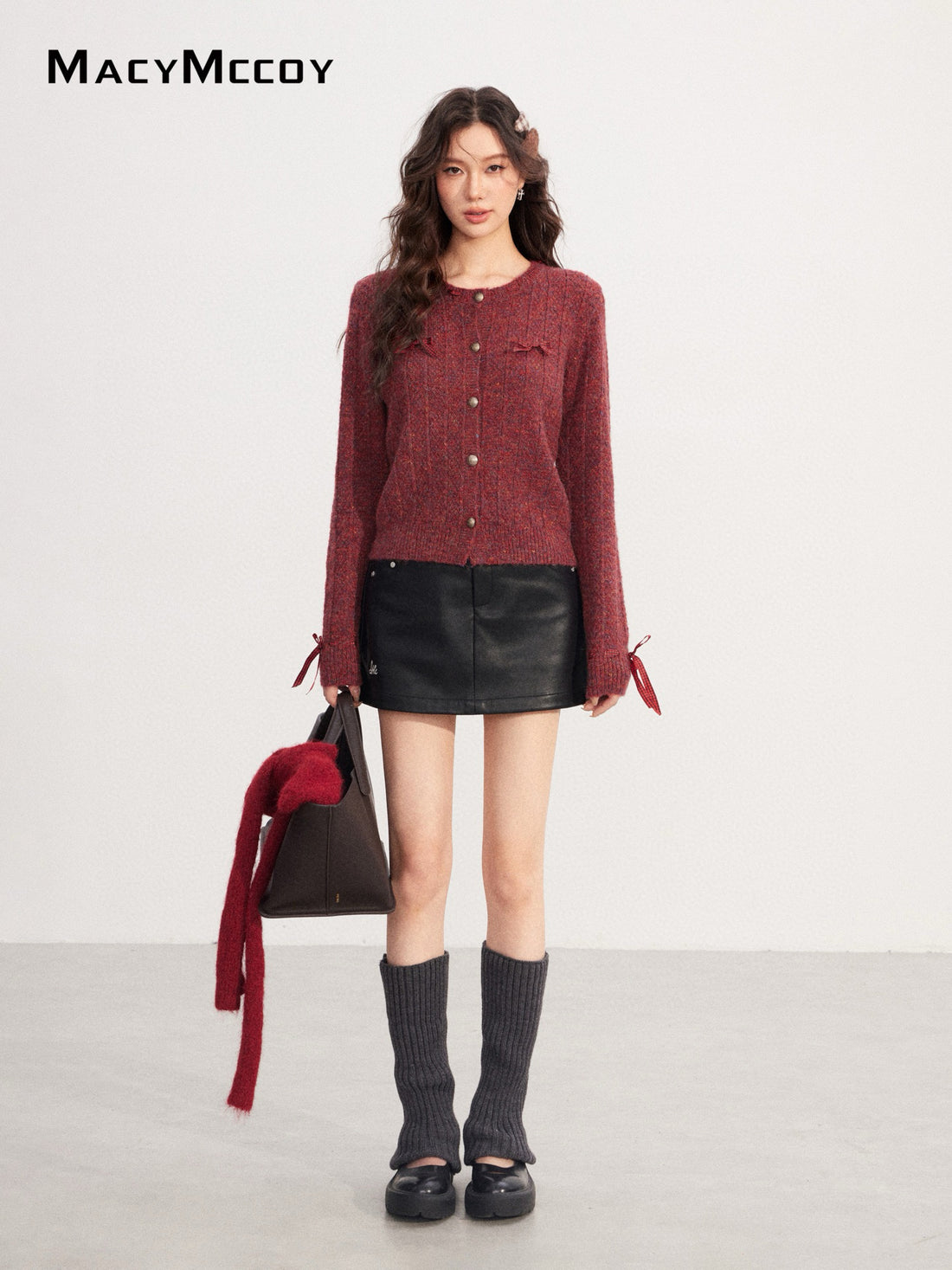 MacyMccoy MMC2025222 Handmade bow sweater