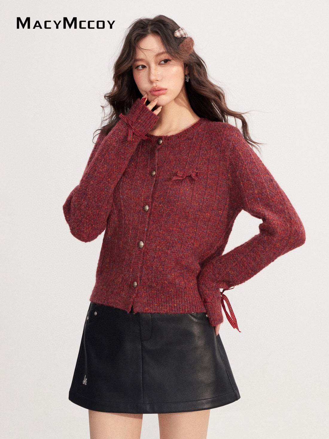 MacyMccoy MMC2025222 Handmade bow sweater