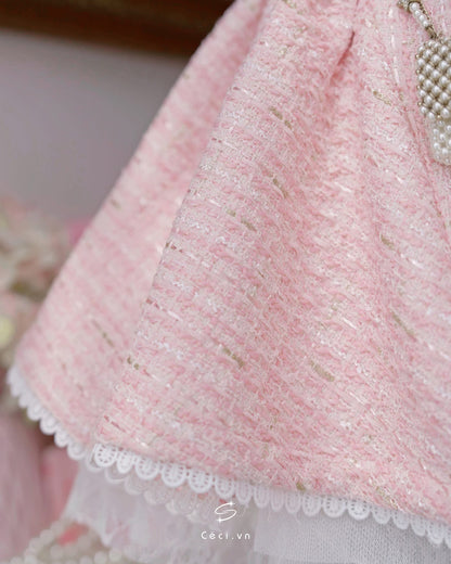 Ceci Alissa Tweed Dress (Pink)