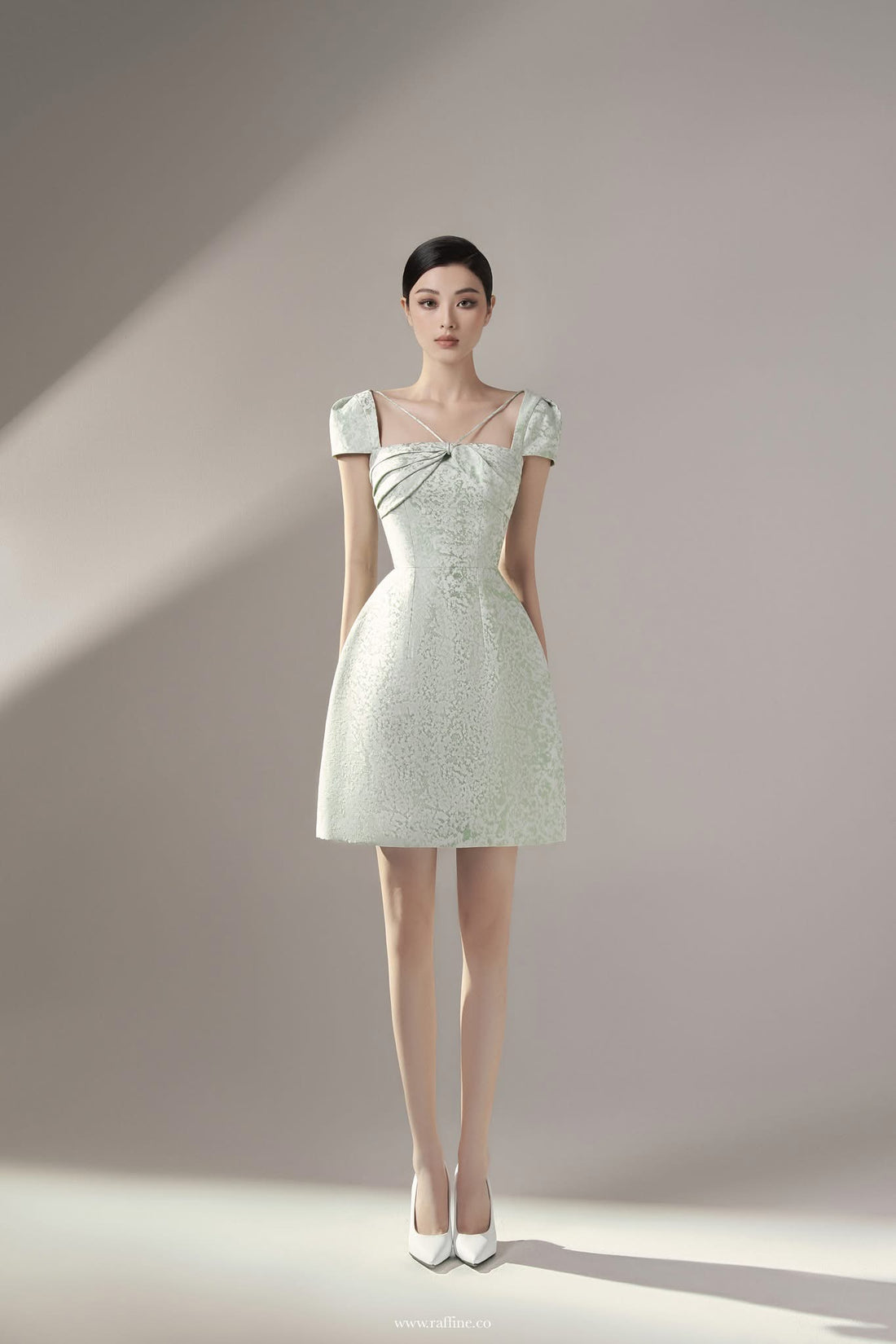 Raffiné ANSELLA PLEAT AND TWIST MINI DRESS