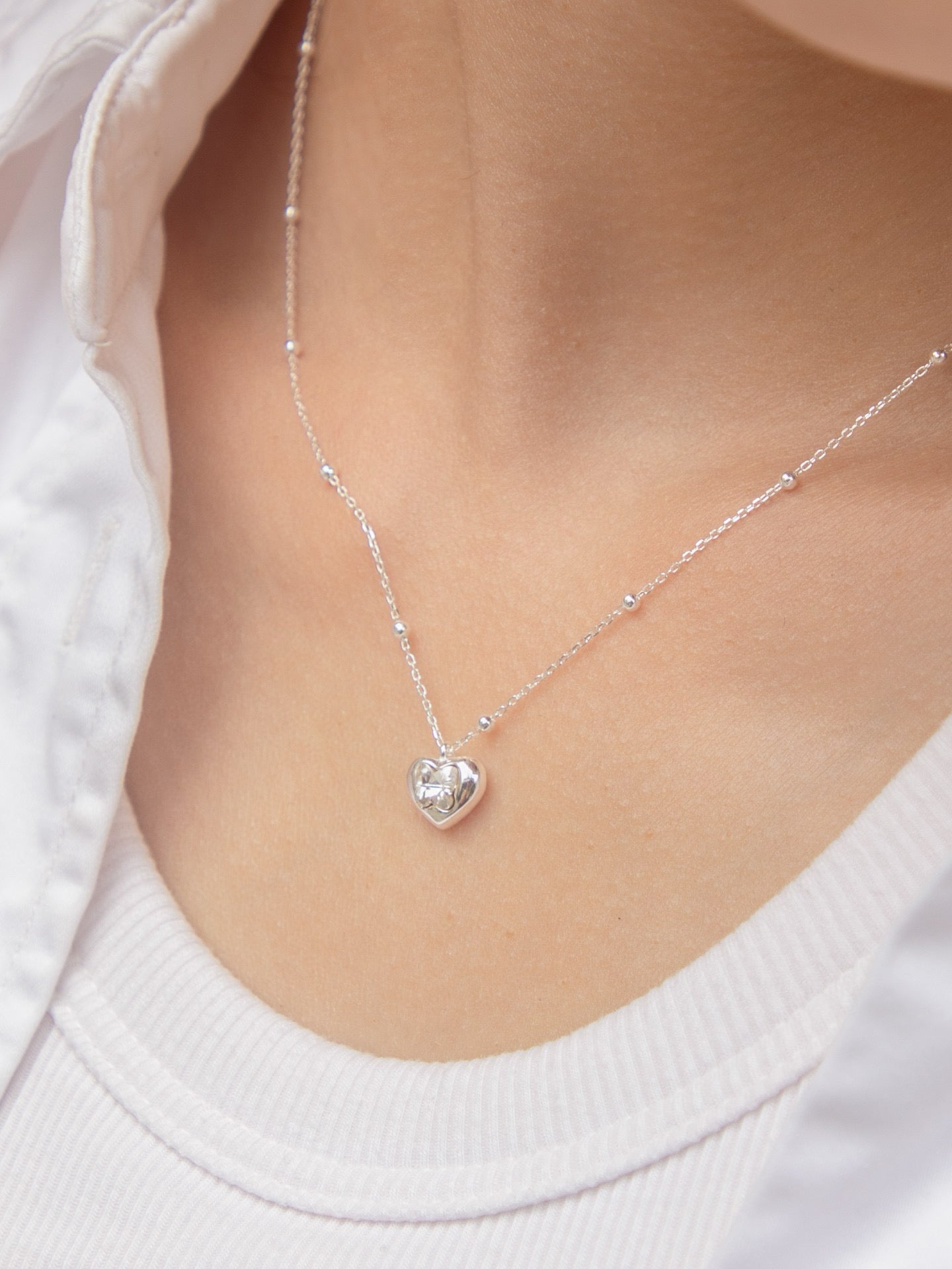 ABYB CHARMING Heart Language Necklace