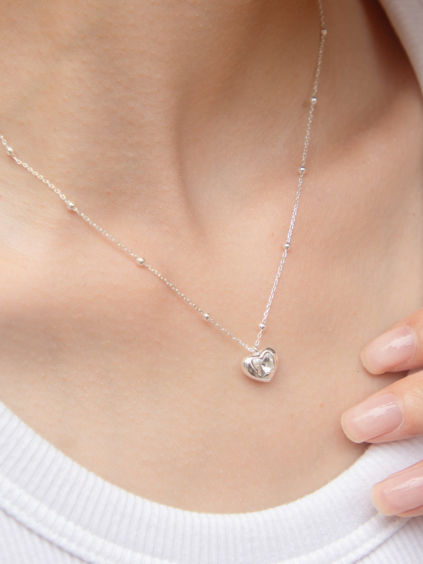ABYB CHARMING Heart Language Necklace