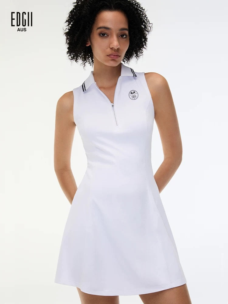 EDGII ED25SS5002 Zipper sleeveless tennis dress (2color)