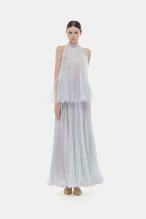 Montsand Violet Pleated Dress