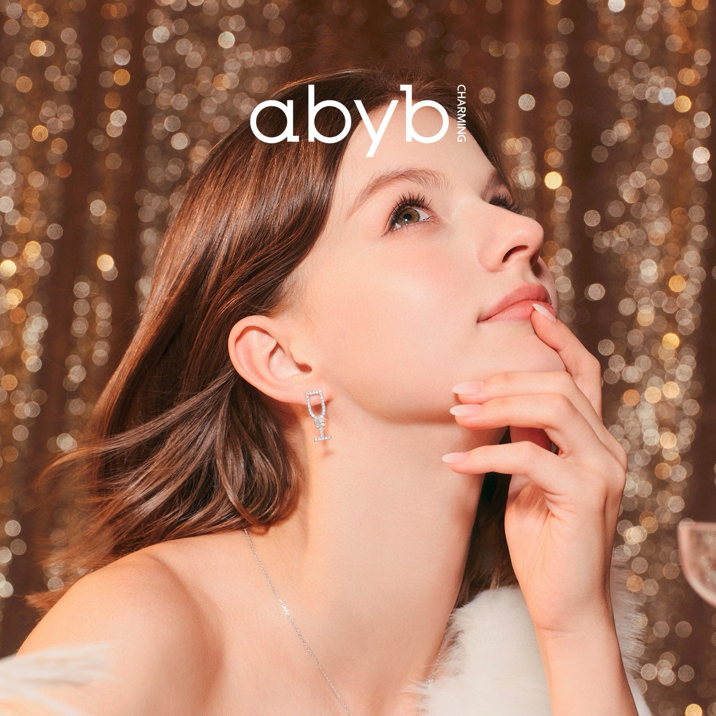ABYB CHARMING Champagne Phantom Earrings