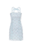 Wardrobes by chen Beaded Sequin Butterfly Embellished Dress
