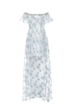 Wardrobes by chen Rhinestone Chain Embellished One-Shoulder Dress