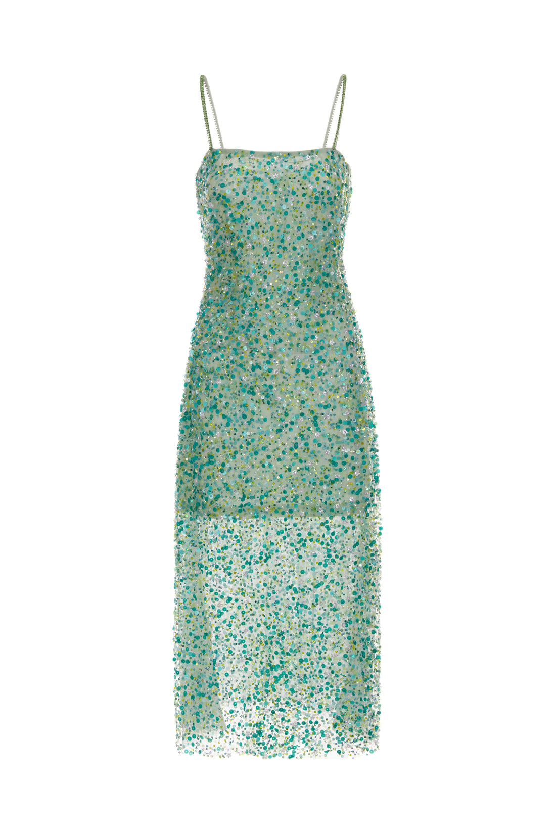 Wardrobes by chen Green Embellished Dress