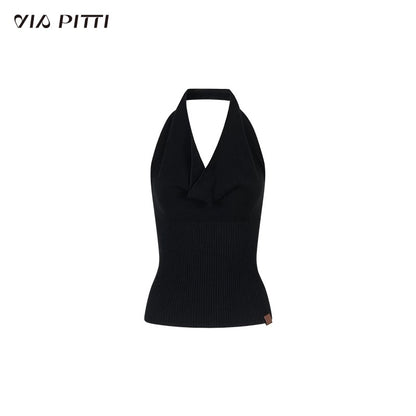 VIA PITTI VIABK451 Heavy duty woolen collar vest + shirt set