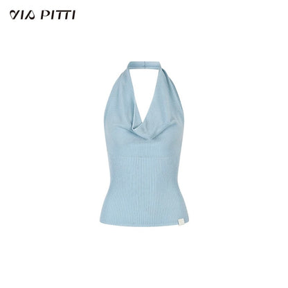 VIA PITTI VIABK451 Heavy duty woolen collar vest + shirt set