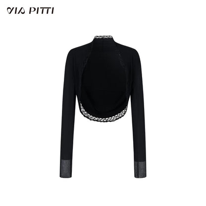 VIA PITTI VIABK451 Heavy duty woolen collar vest + shirt set