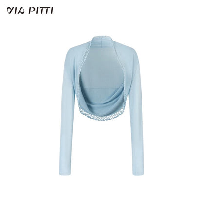 VIA PITTI VIABK451 Heavy duty woolen collar vest + shirt set