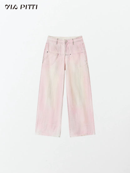VIA PITTI VIABP439 Vintage pink jeans