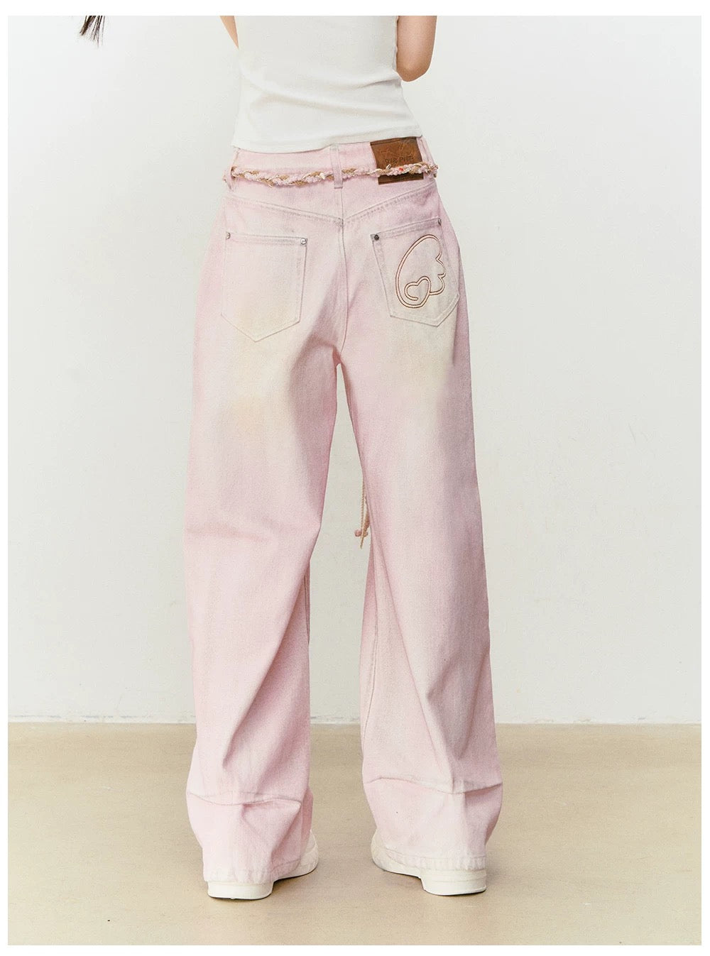 VIA PITTI VIABP439 Vintage pink jeans