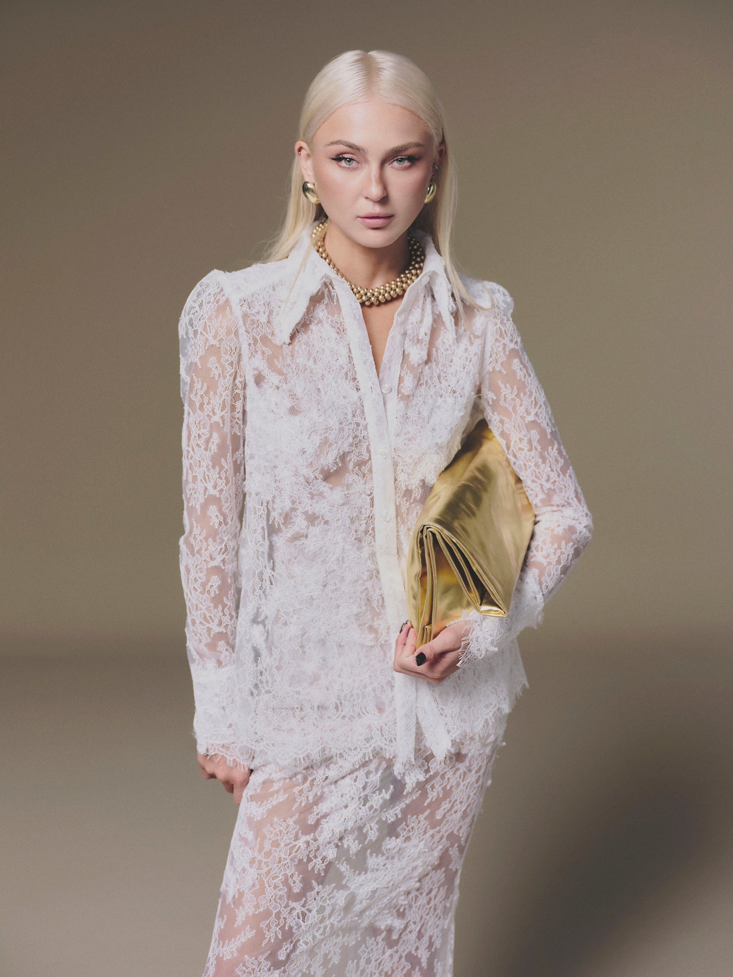 KEIRA TONG Petal Sheer Top &amp; Petal Sheer Skirt