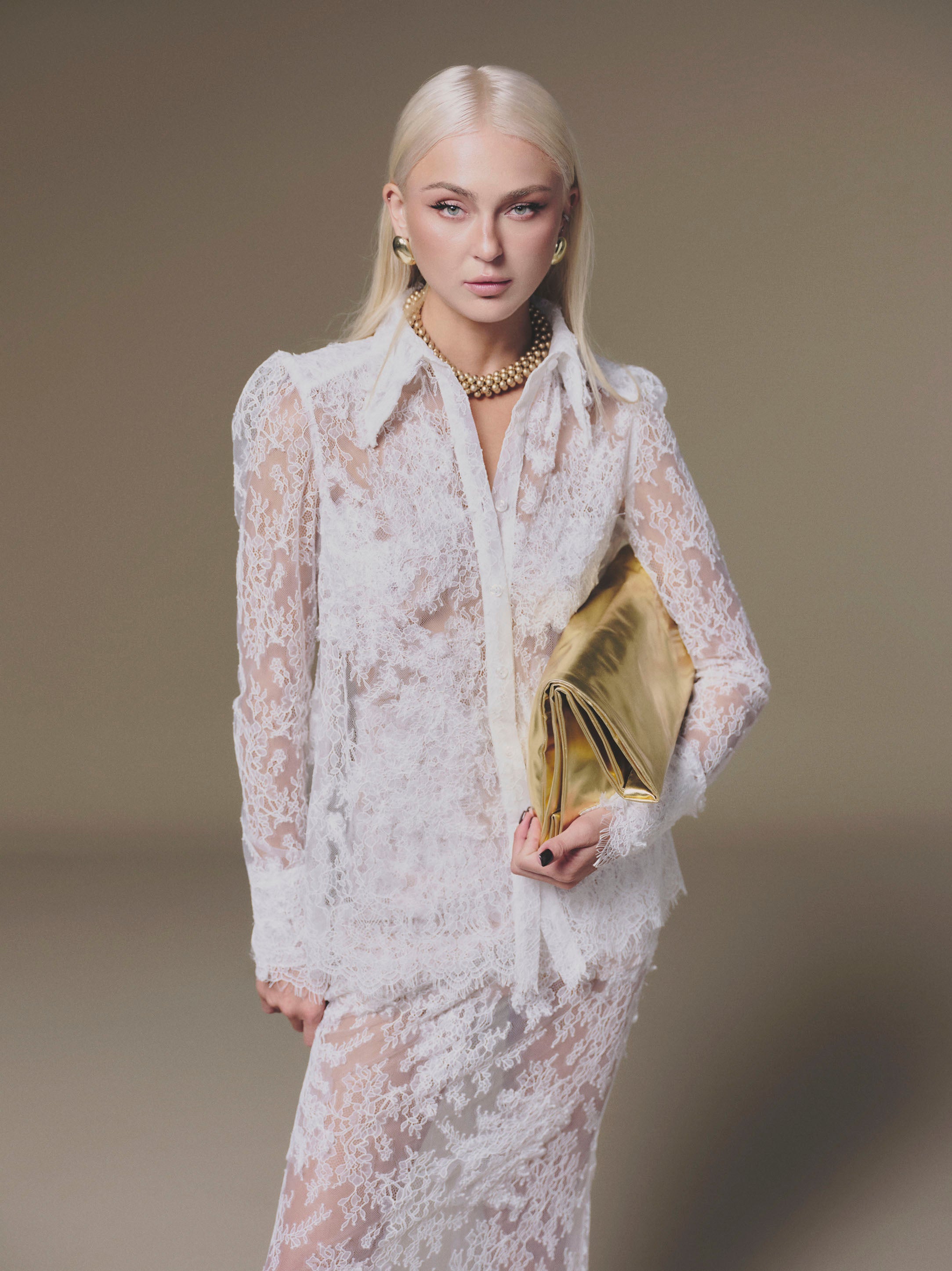 KEIRA TONG Petal Sheer Top &amp; Petal Sheer Skirt