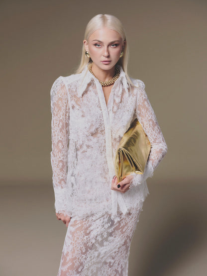 KEIRA TONG Petal Sheer Top &amp; Petal Sheer Skirt