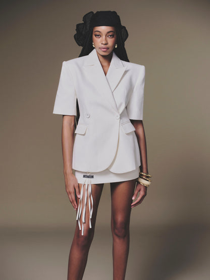 KEIRA TONG Shortsleeve Blazer &amp; Lily Skirt (2color)
