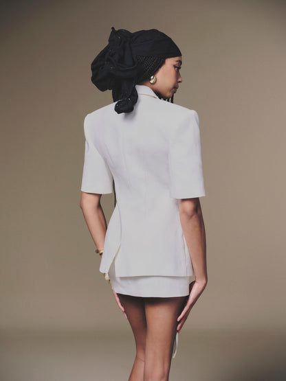 KEIRA TONG Shortsleeve Blazer &amp; Lily Skirt (2color)