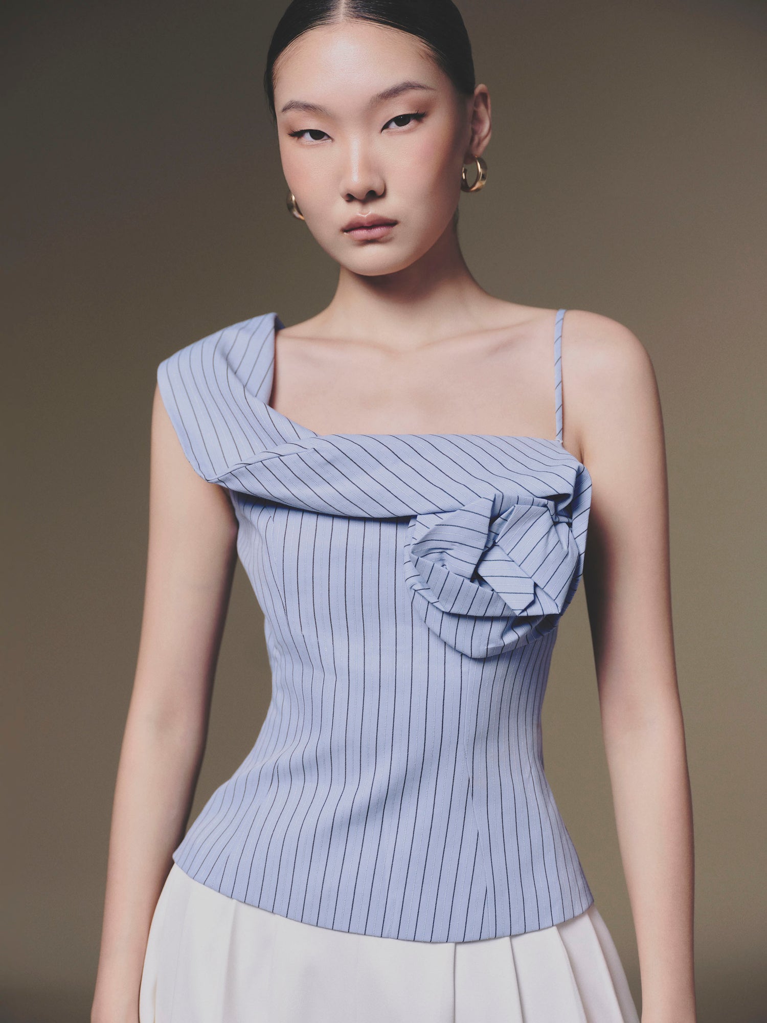 KEIRA TONG Twisted Stripe Top &amp; Samurai Pants