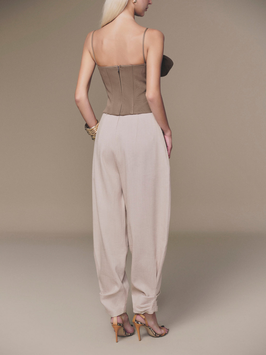 KEIRA TONG Petal Bustier Top & Baggy Pant