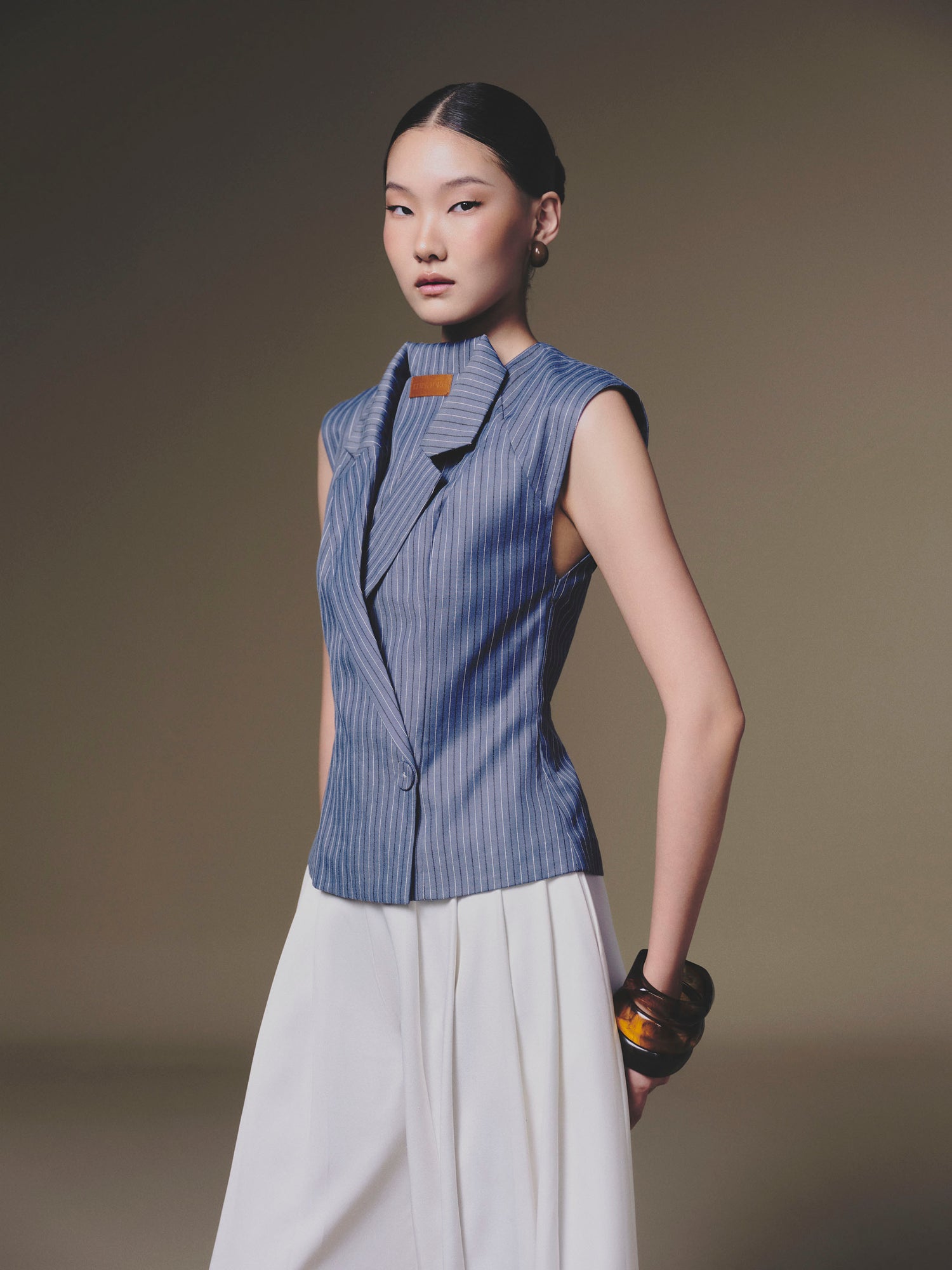 KEIRA TONG Double Vest &amp; Samurai Pants