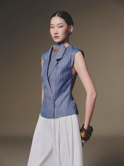 KEIRA TONG Double Vest &amp; Samurai Pants
