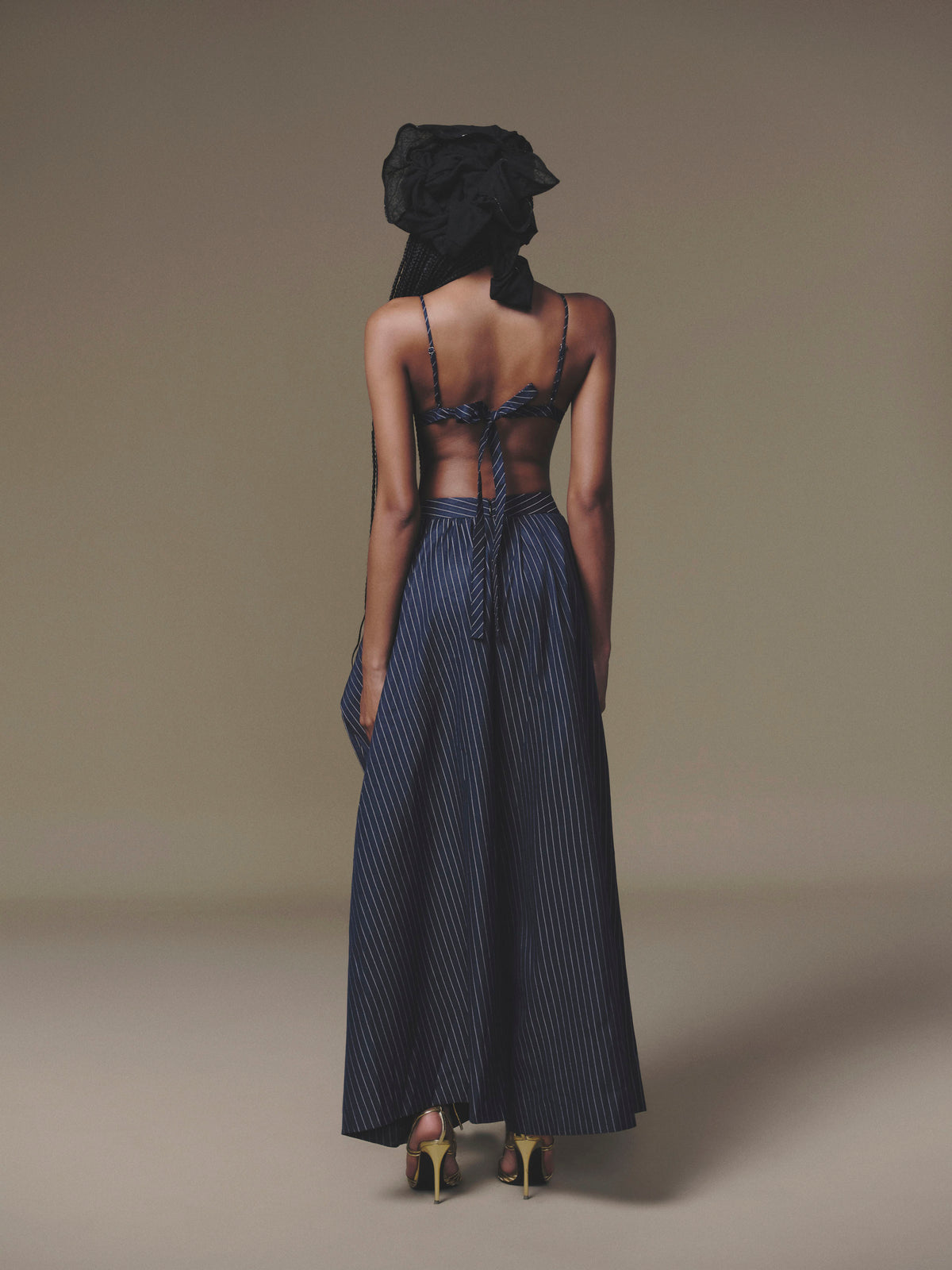 KEIRA TONG Rosellia Bralette &amp; Overlaid Pleated Pant