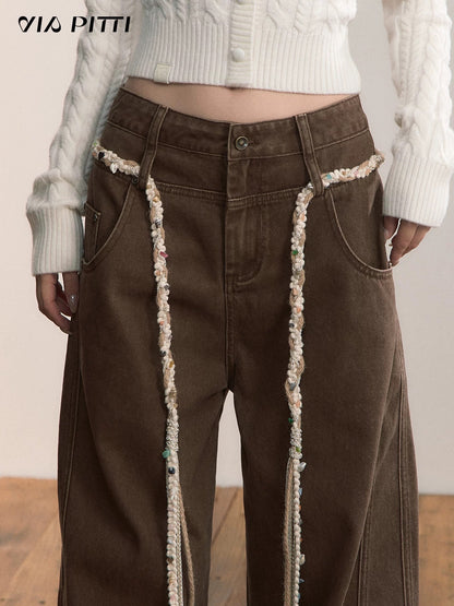 VIA PITTI VIACP519 Retro straight leg casual pants