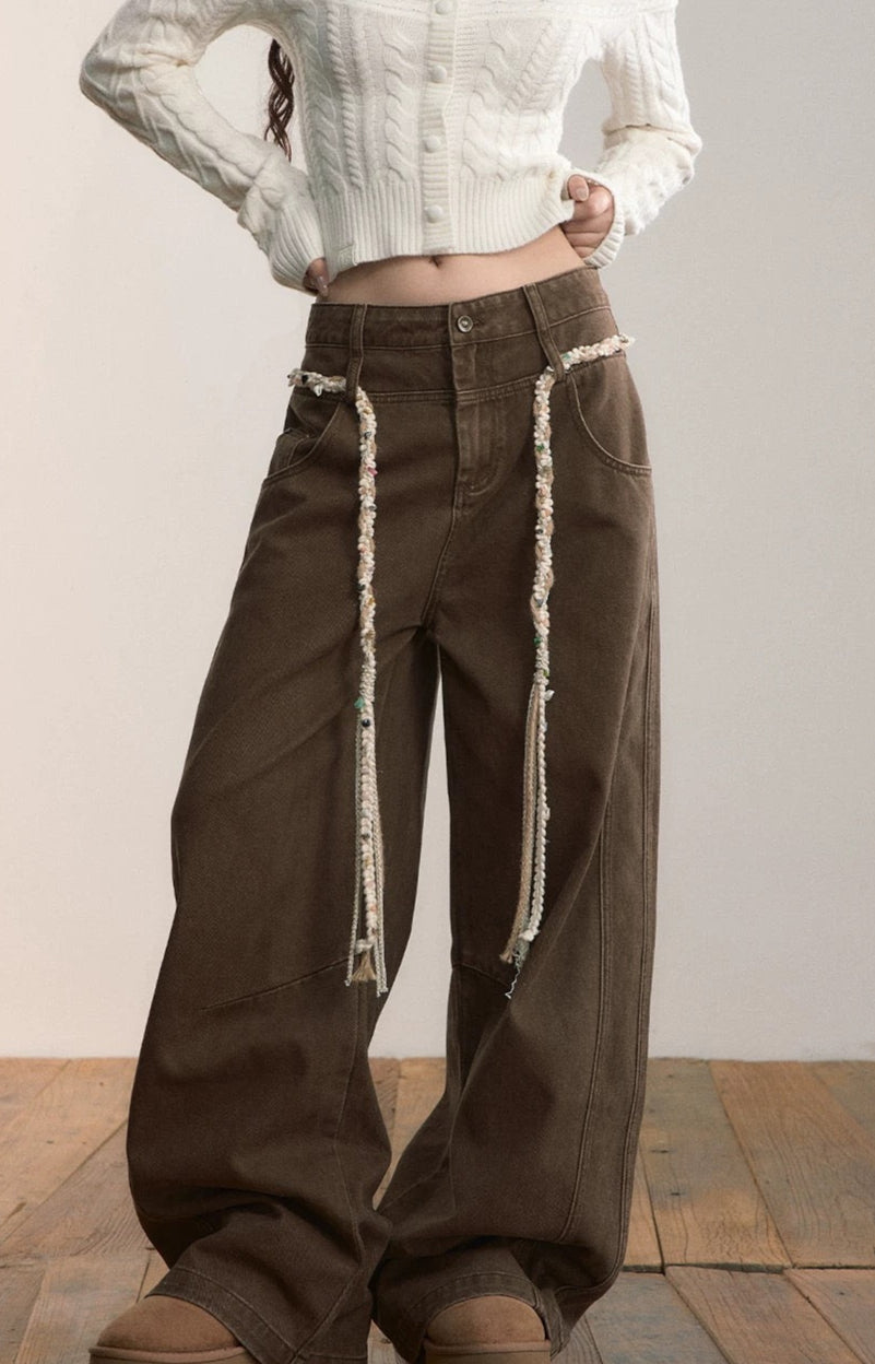 VIA PITTI VIACP519 Retro straight leg casual pants