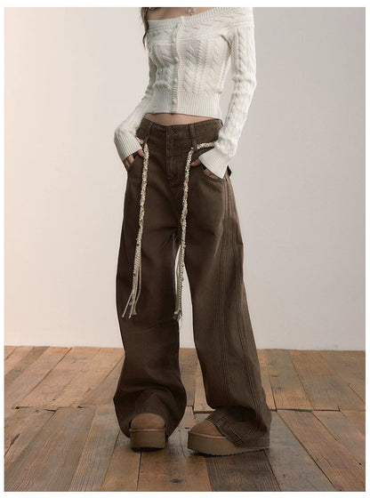 VIA PITTI VIACP519 Retro straight leg casual pants