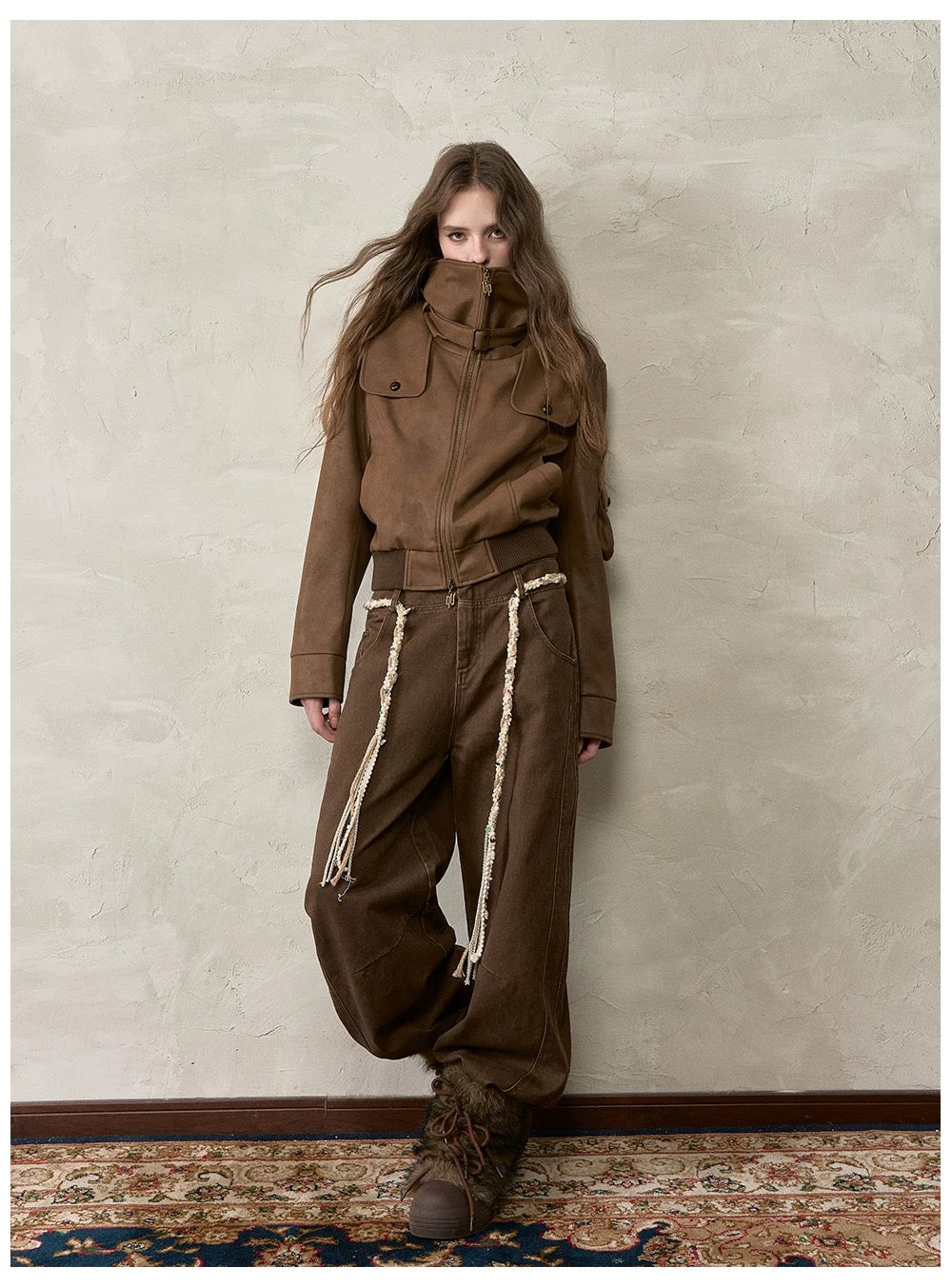 VIA PITTI VIACP519 Retro straight leg casual pants