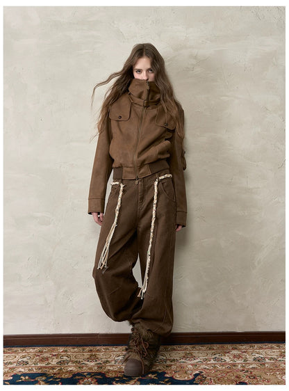 VIA PITTI VIACP519 Retro straight leg casual pants