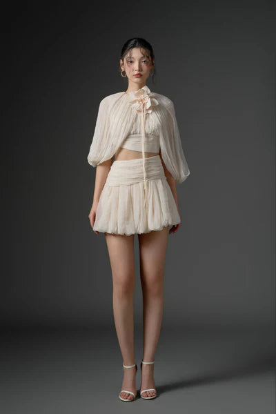 21SIX Qirsh Silk Cut-Out Dress (2color)