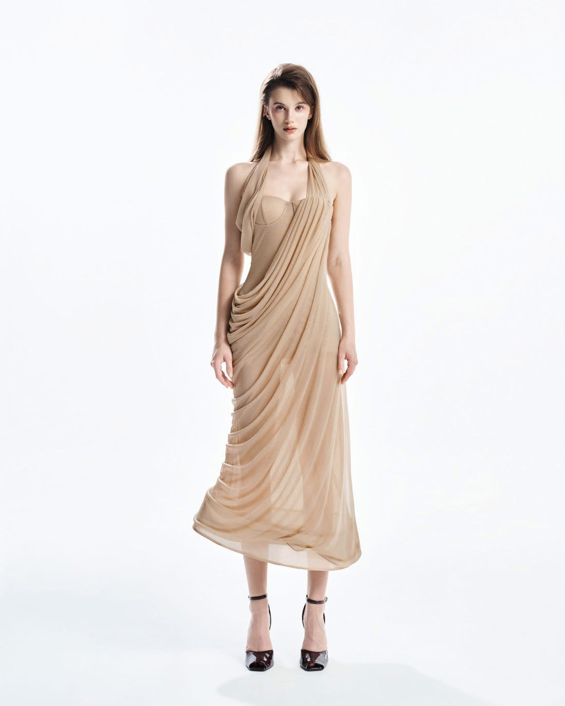 MUST HAVE Unique Structured Midi Dress