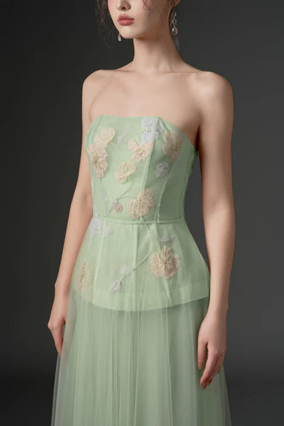 21SIX Samaka Tulle Flower Dress (3color)