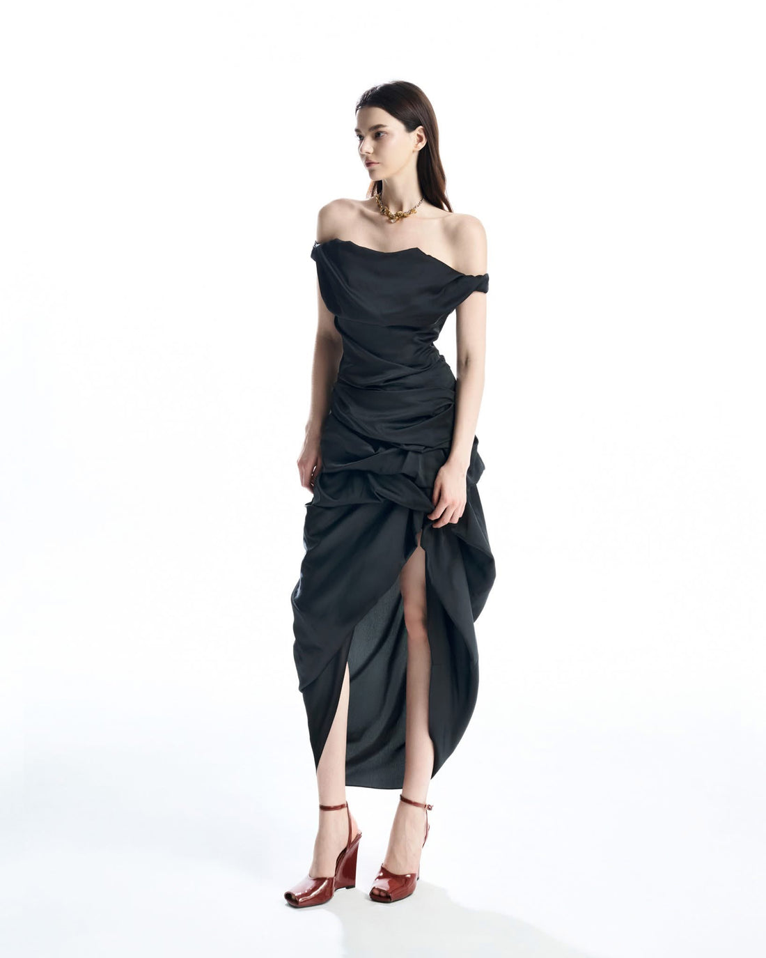 MUST HAVE Asymmetrical Wrap Midi Dress