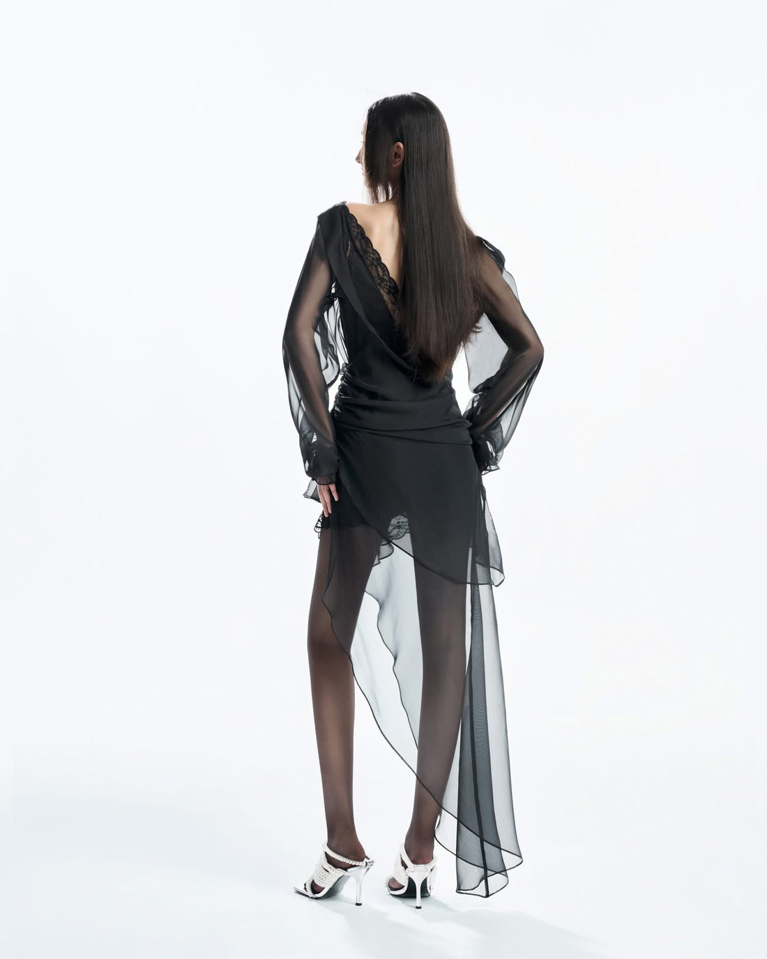 MUST HAVE V-neck Layered Wrap Dress