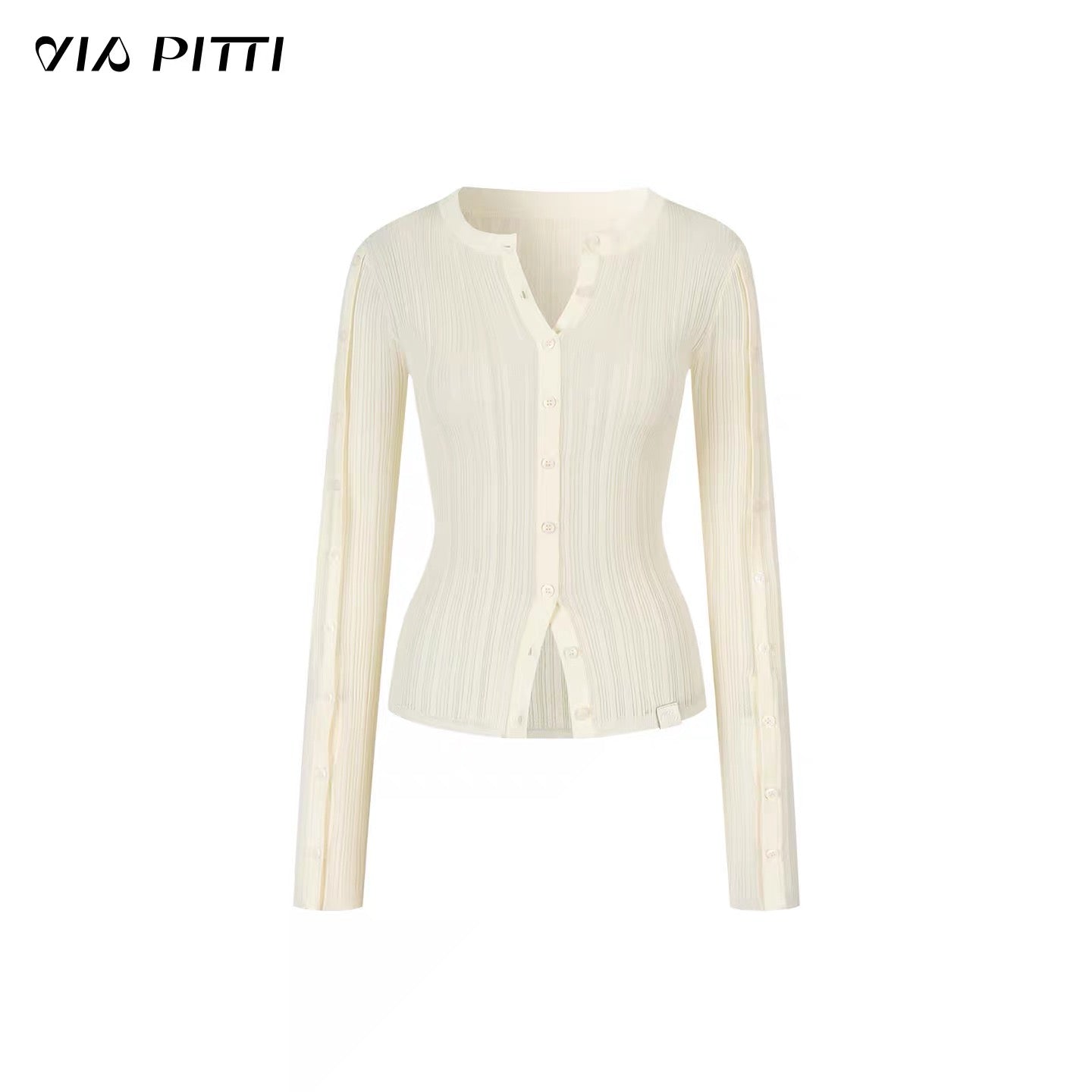 VIA PITTI VIADK603 Button waist knitted cardigan