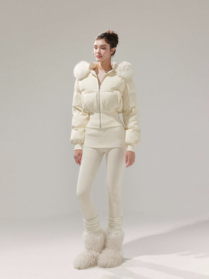 YZZI HE American-style retro waist-cinching cotton coat