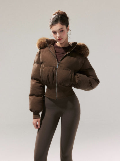 YZZI HE American-style retro waist-cinching cotton coat