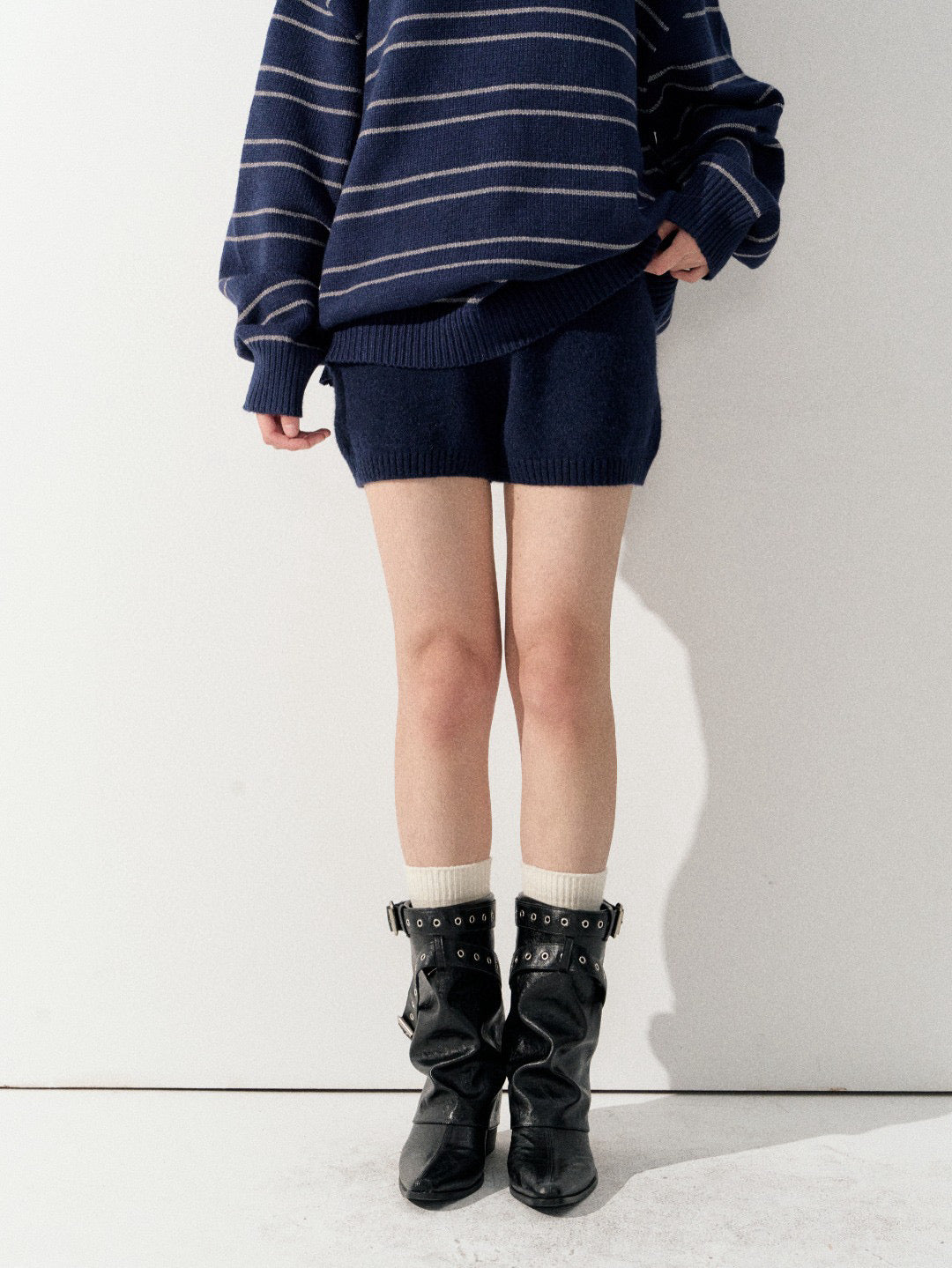 Lafreedom LAF350926 Lazy style knitted shorts