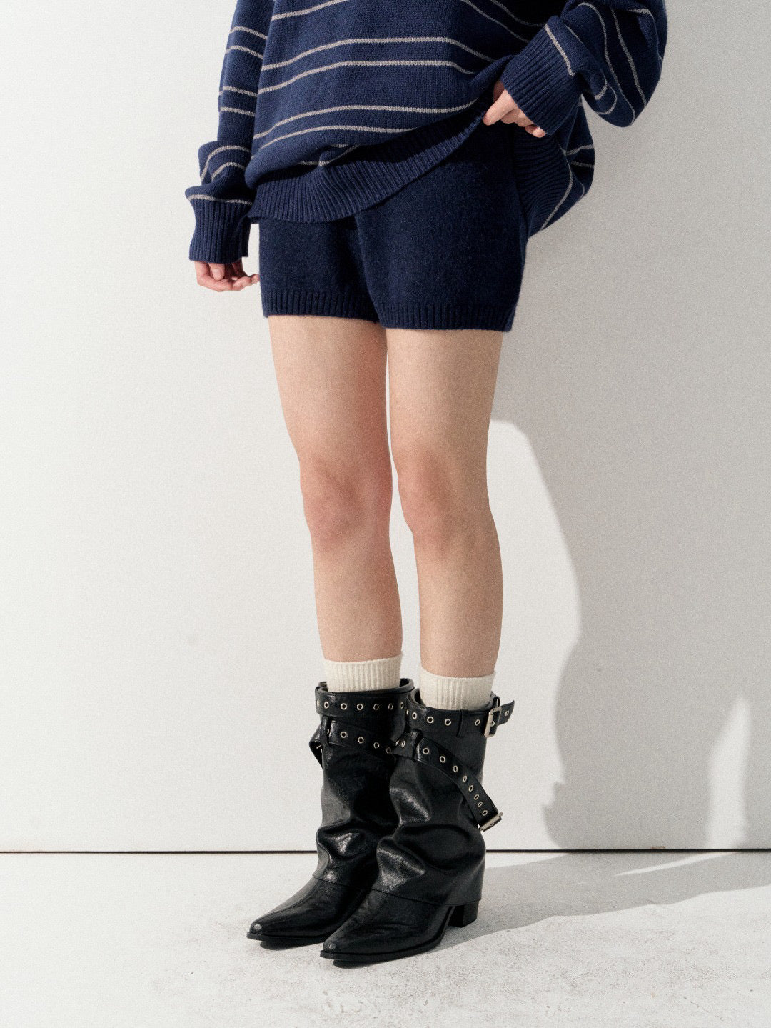 Lafreedom LAF350926 Lazy style knitted shorts
